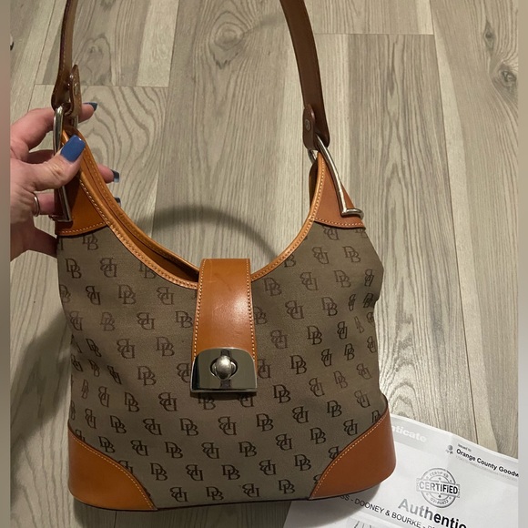 Dooney & Bourke Handbags - Vintage Dooney & Bourke Brown Monogram Bag
